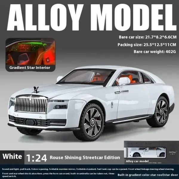 1:24 Rolls Royce Spectre Diecast Model Car - Image 12