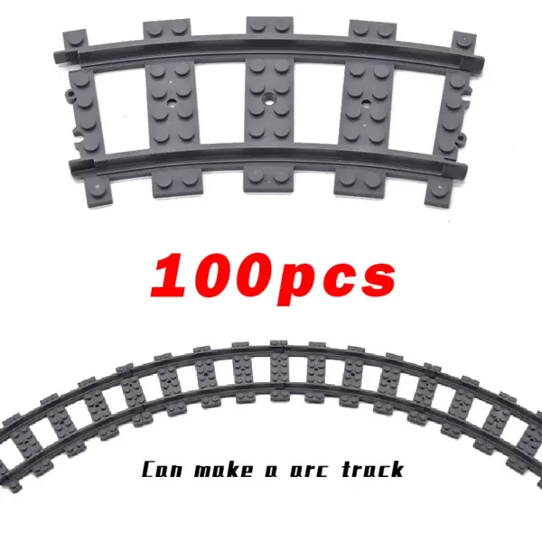 Flexible Building Block Train Tracks Set - Image 43