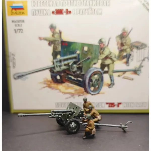 1:72 Scale 3 Pcs Soviet ZIS-3 Artillery Set - Image 5