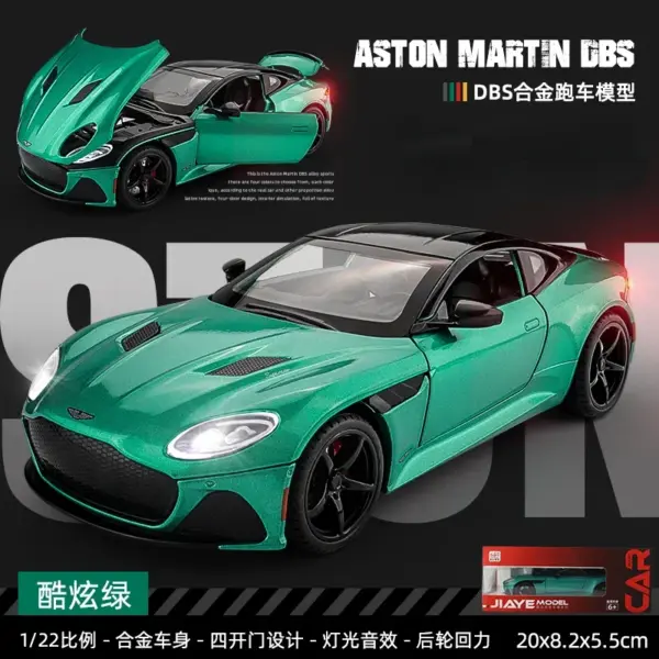 1:24 Aston Martin Superleggera Diecast Car Model - Image 9