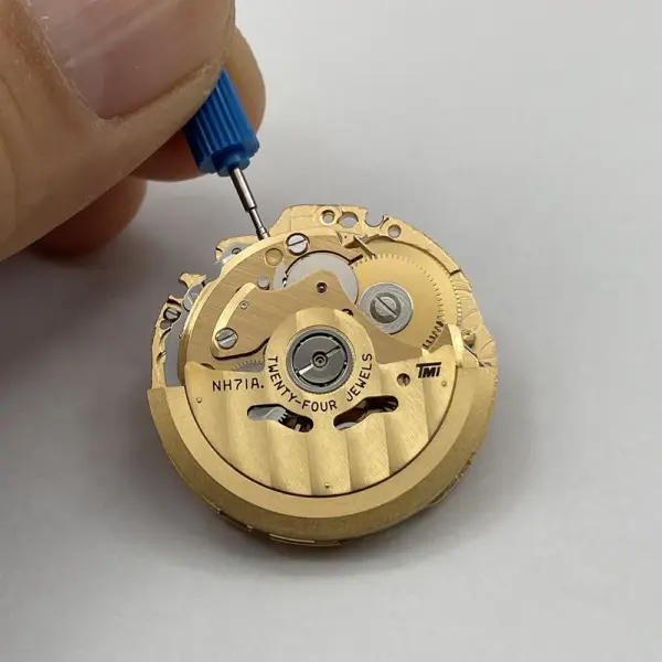 Genuine Gold NH71 NH71A Mechanical Watch Movement - Image 2
