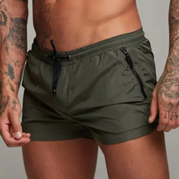 Men's Quick Dry Athletic Gym Shorts with Pockets - Image 9