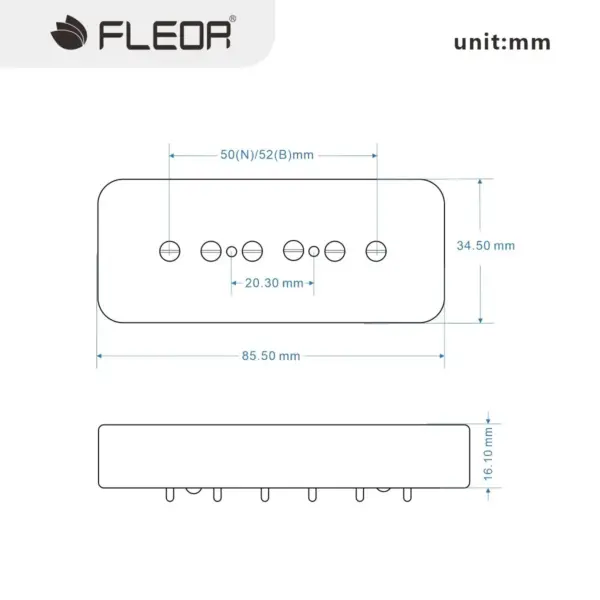 Alnico 5 P90 Soapbar Guitar Pickups Set - Image 6