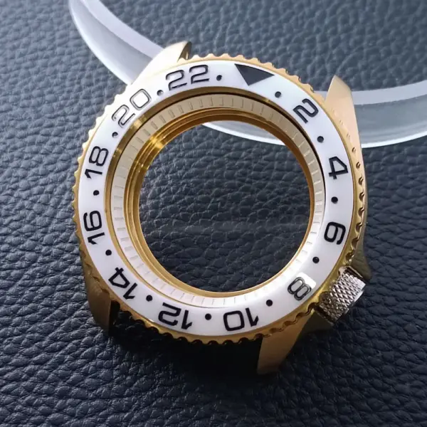 42mm Gold Rose Gold Stainless Steel Watch Case - Image 11