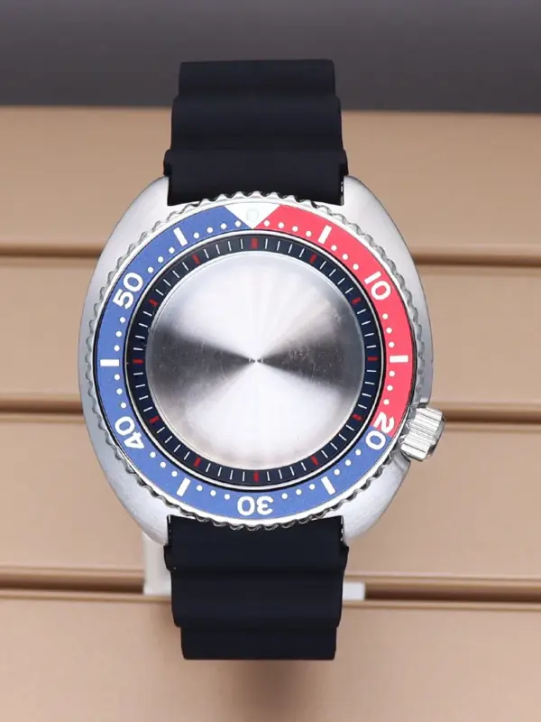 45mm Silver SKX Watch Case for Seiko NH35/NH36 - Image 10