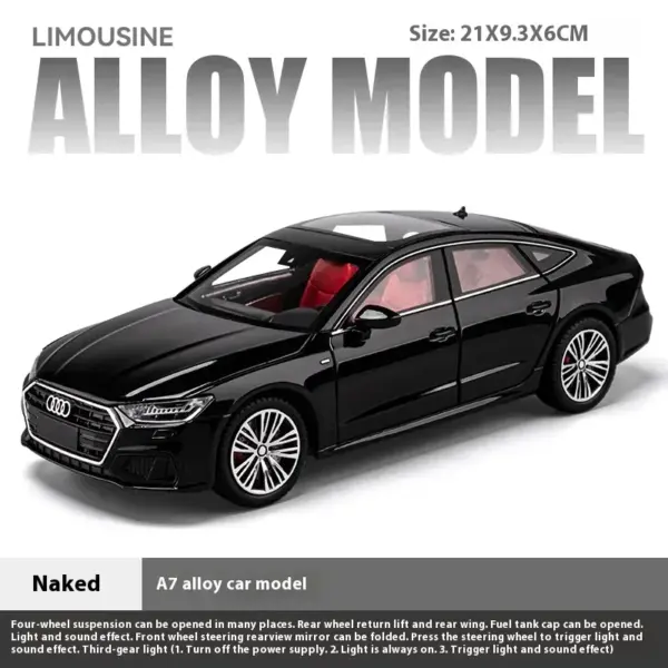 1:24 Scale Audi A7 Diecast Model Car - Image 12