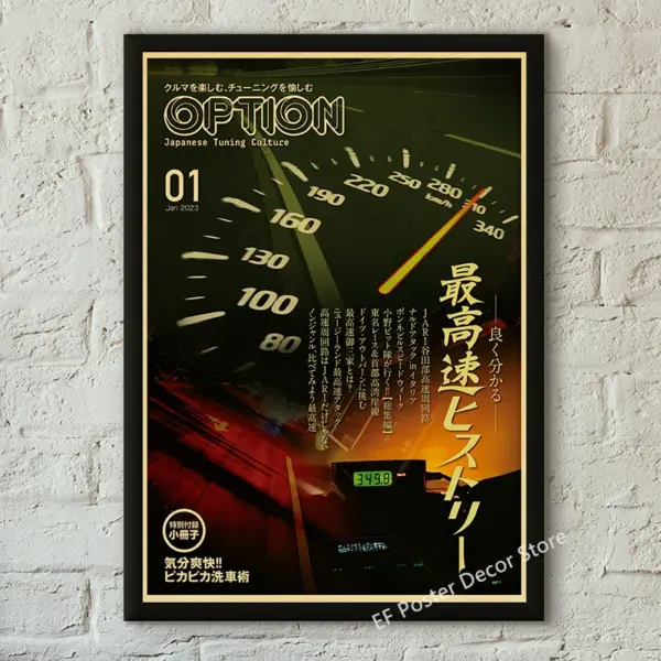 Vintage Motorsport GTR Cars Kraft Paper Poster - Image 13