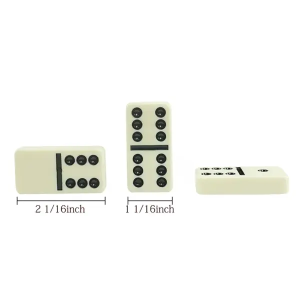 28-Piece Classic Double Six Domino Set - Image 6