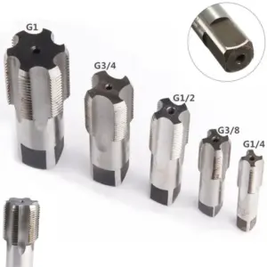 Taper Pipe Tap Set for Metal Thread Repair