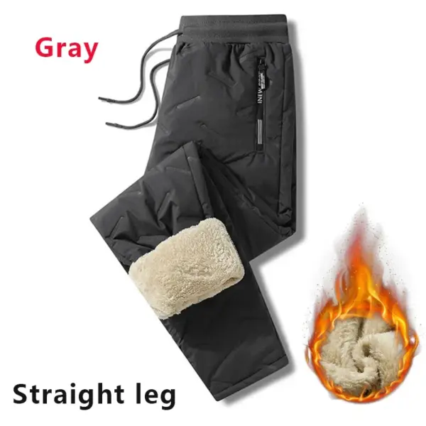 Men's Winter Plush Fleece Sweatpants - Image 10