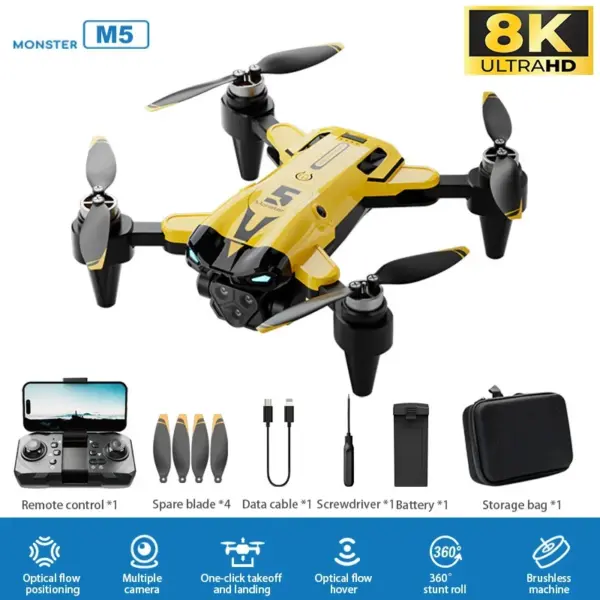 M5 Drone 8K HD Dual Camera Quadcopter - Image 8