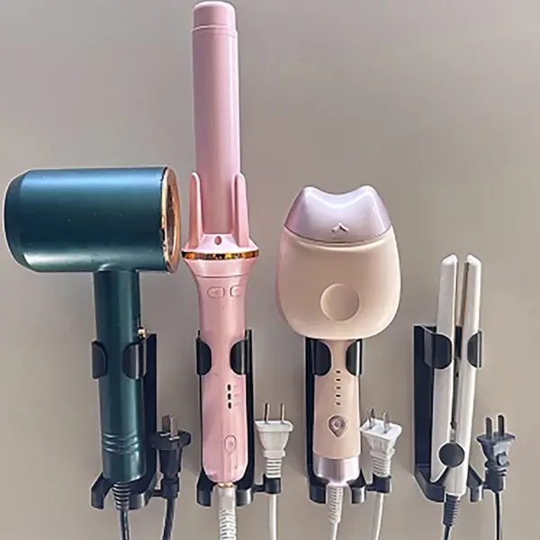 Wall Mounted Hair Curler and Straightener Holder