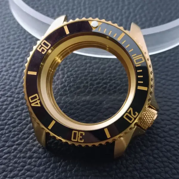 42mm Gold Rose Gold Stainless Steel Watch Case - Image 45