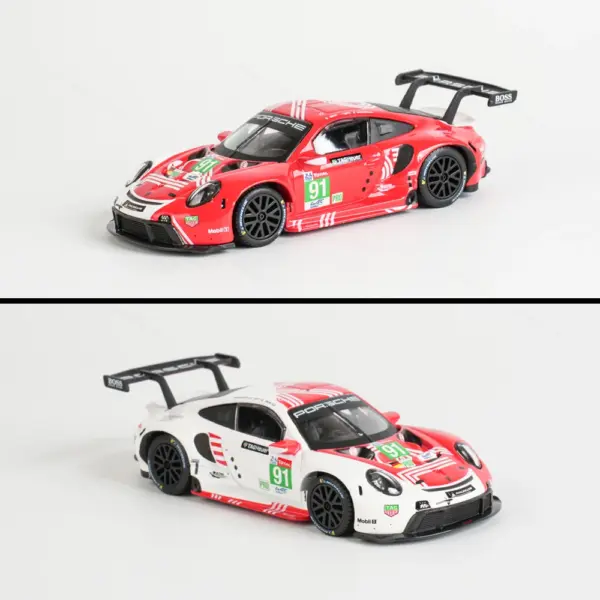 Bburago 1:43 Porsche 911 RSR LM Model Car - Image 5