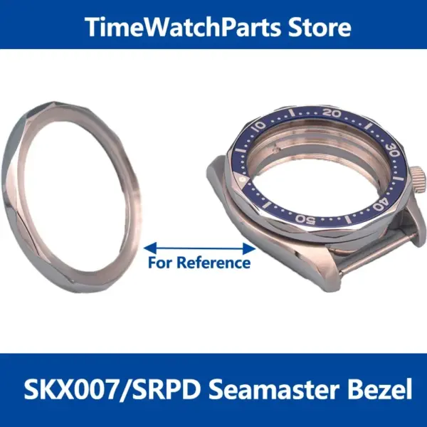 41mm Stainless Steel Seamaster Bezel for Seiko - Image 4