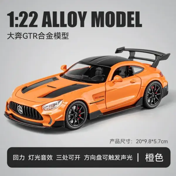 1:22 Mercedes-Benz GTR Diecast Model Car - Image 7