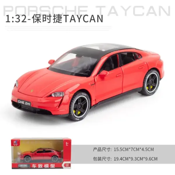 1:32 Diecast Porsche Taycan Model Car - Image 9