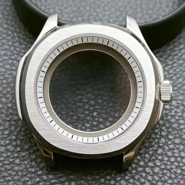 39.5mm Stainless Steel Watch Case with Sapphire Glass