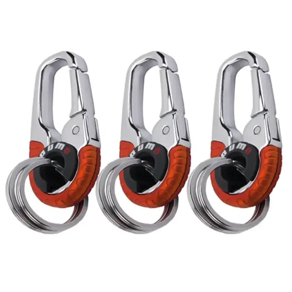 Zinc Alloy Car Keychain Ring with Hook - Image 7