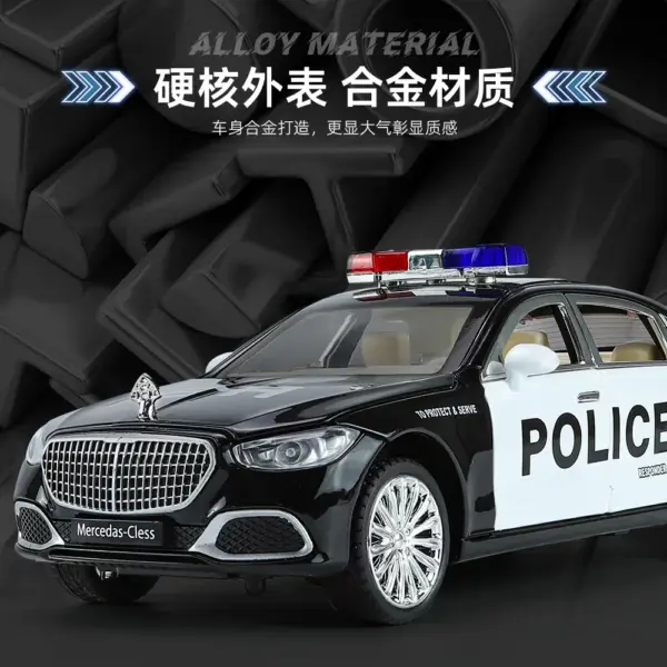 1:24 Mercedes-Benz Maybach Police Car Model - Image 3