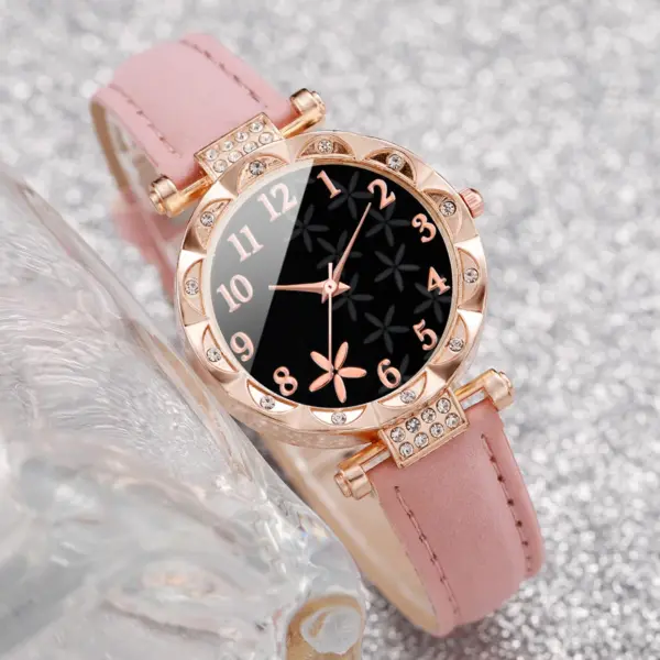 6PC Women's Quartz Watch & Bracelet Set V248 - Image 5