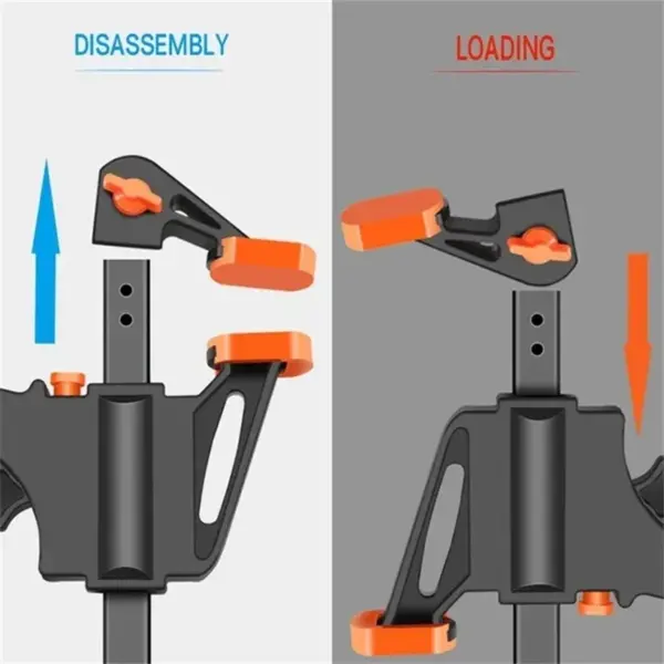 4 Inch Quick Release Woodworking Clamp Set - Image 6