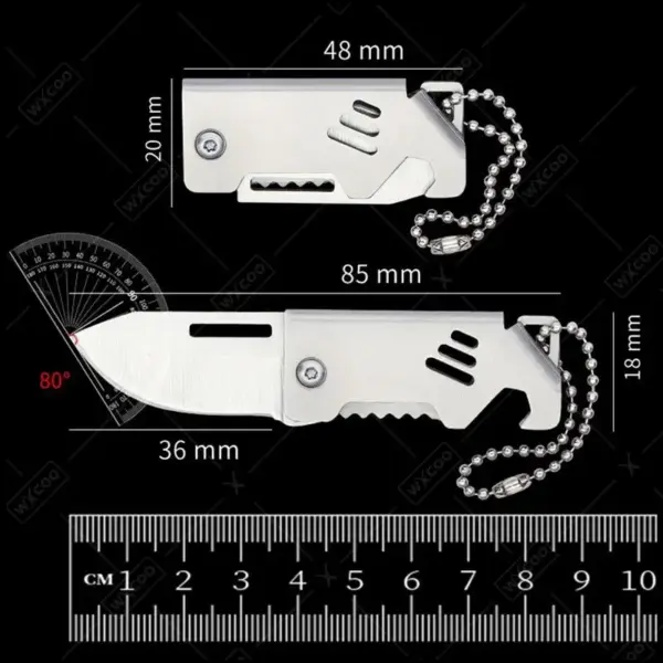 Folding Stainless Steel Mini Fruit Knife - Image 6