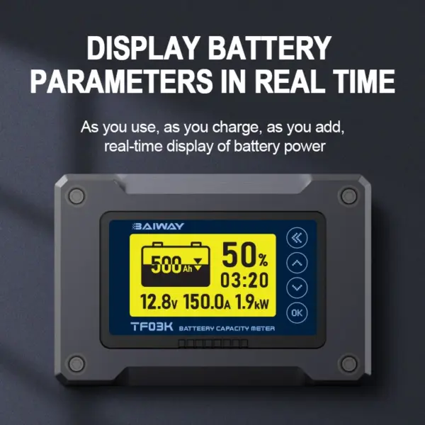 DC8-120V Battery Capacity Meter 50A/100A/350A/500A - Image 3