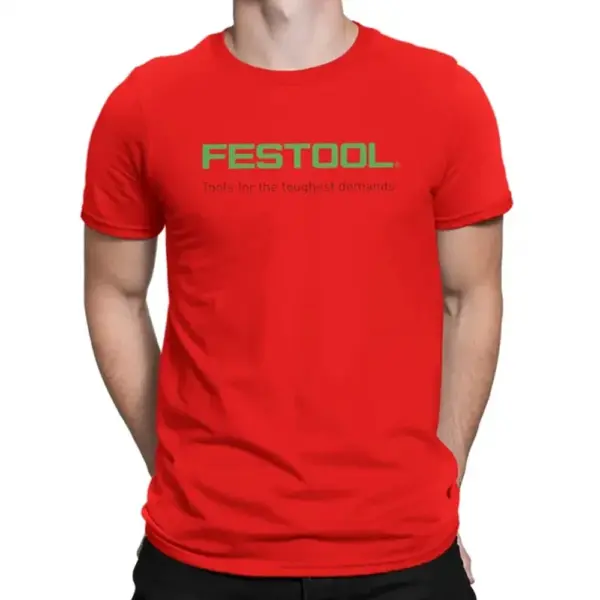 Festool Men's Cotton Round Collar T-Shirt - Image 6