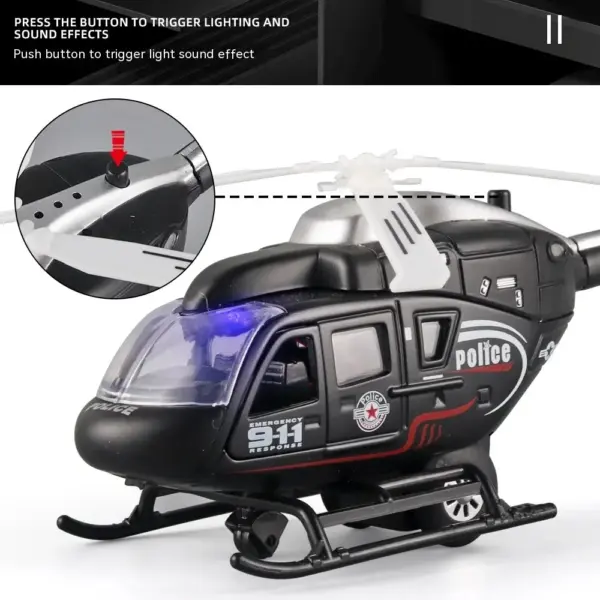 1:64 Scale Military Helicopter Alloy Model - Image 4