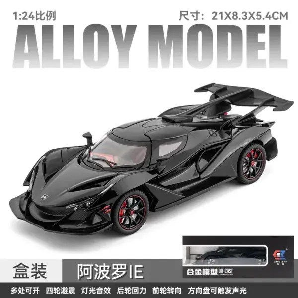 1:24 Scale Apollo IE Diecast Toy Car Model - Image 10