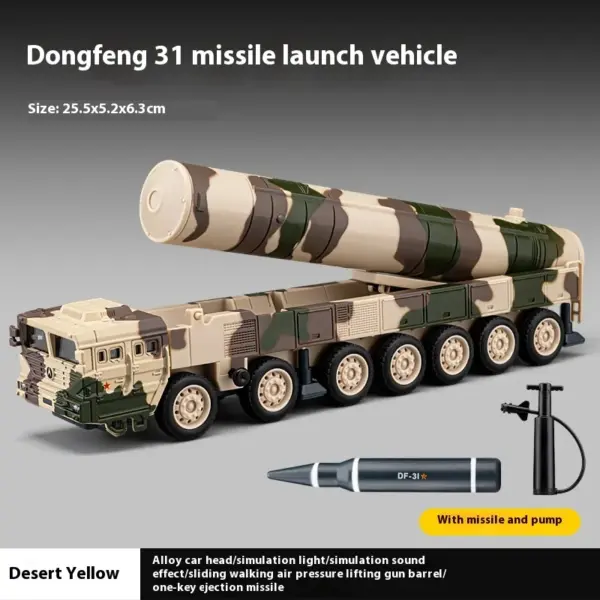 DF-31 Missile Launcher Truck Model with Lights - Image 7