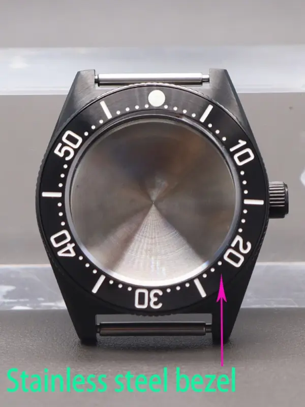 Modified Seiko Watch Case Black Tiger Whale 40mm - Image 9