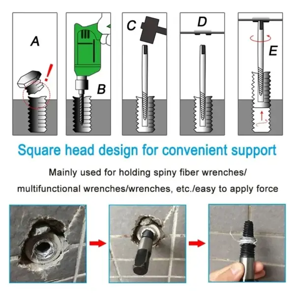 6Pcs Screw Extractor Set for Damaged Bolts - Image 4