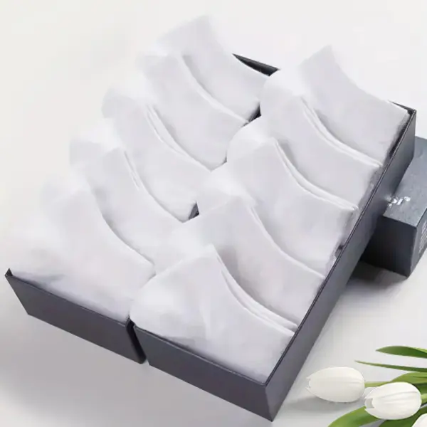 Men's Low Cut Ankle Socks - 5 Pairs - Image 2