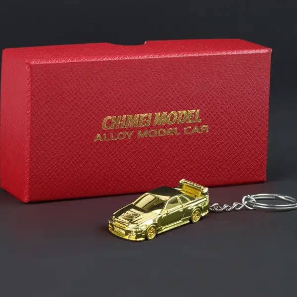 1:64 GTR-R34 RS7 Metal Keychain Model Car - Image 12