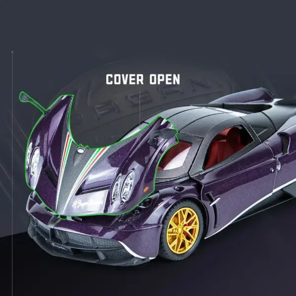 1:24 Scale Pagani Huayra Diecast Model Car - Image 2