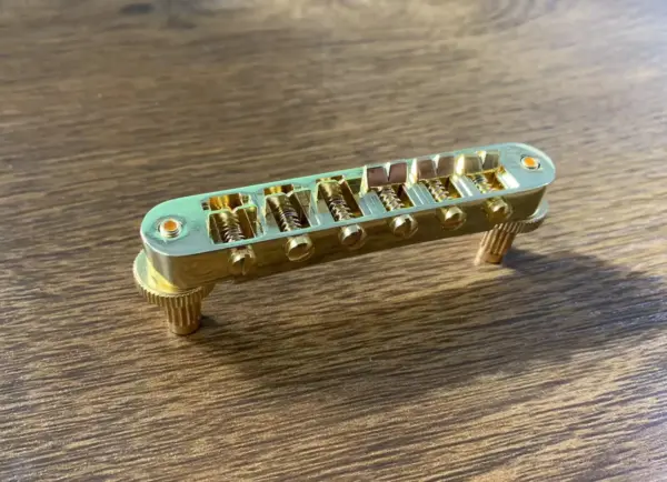 Jazz Electric Guitar Tune-O-Matic Bridge Chrome - Image 2