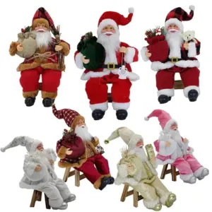 Santa Claus Sitting Decoration 14 Inch Figure 13 Saab7101730d6498a97551110404b1b9dQ