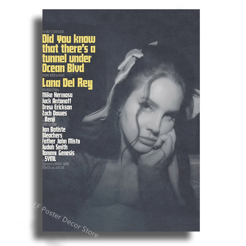 Lana Del Rey Aesthetic Art Poster Unframed 12 Lana Del Rey Aesthetic Art Poster Unframed - Image 12