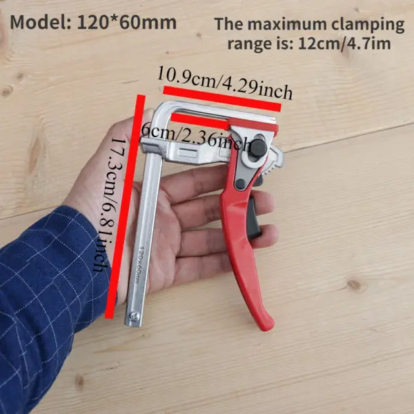 Track Saw Guide Rail Clamp for Woodworking - Image 10