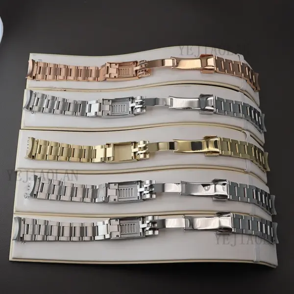 20mm Stainless Steel Watch Strap with Clasp - Image 5