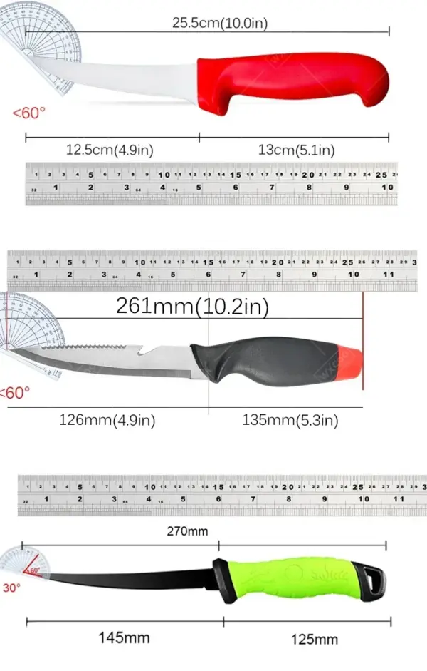 Japanese Style Stainless Steel Filleting Knife - Image 6