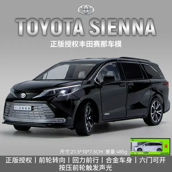1:24 Diecast Toyota Sienna Alloy Car Model - Image 11