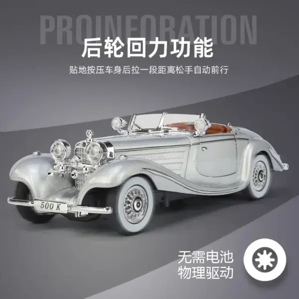 1:24 Mercedes-Benz 500K Diecast Model Car - Image 4