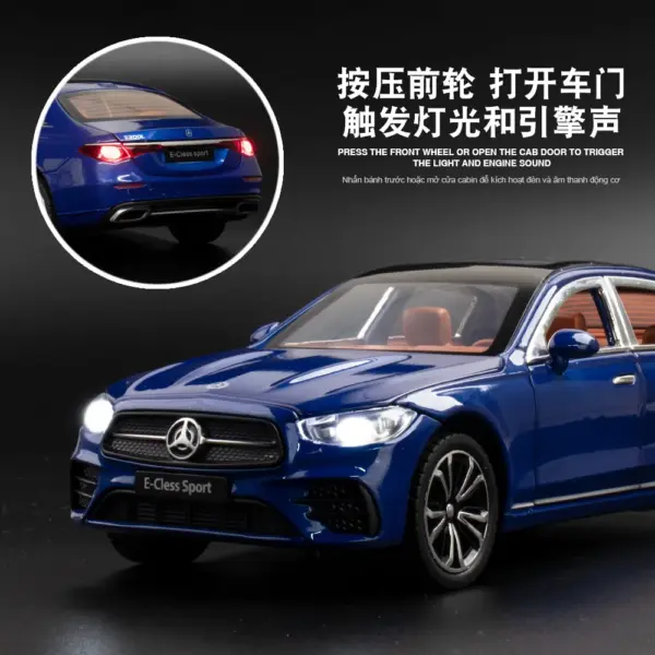 1:24 Mercedes-Benz E300L Diecast Model Car - Image 2