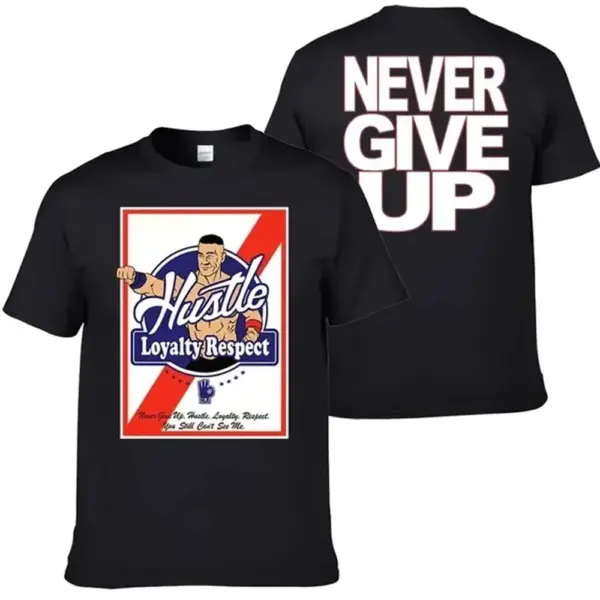 John Cena Never Give Up 3D Printed T-Shirt - Image 4