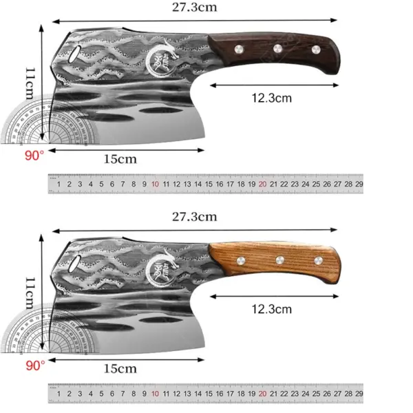 High Carbon Steel Meat Cleaver Knife 15 inch - Image 6