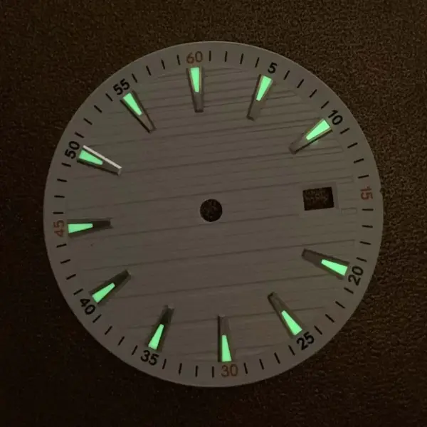 33.5mm Green Luminous Watch Dial for NH35/NH36 - Image 5