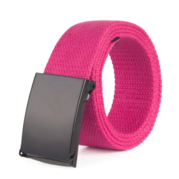 Unisex Nylon Canvas Casual Belt 120cm - Image 21